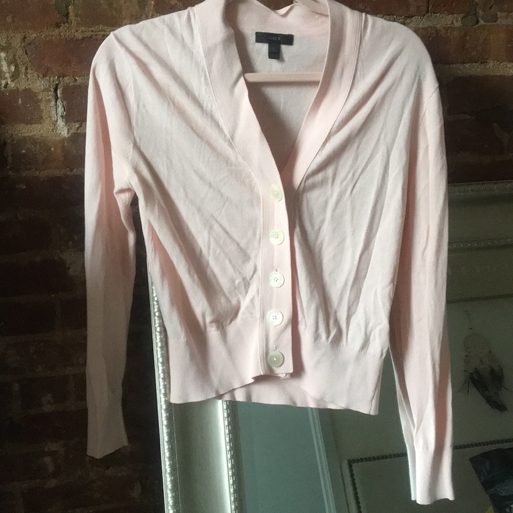 J Crew Pink Cardigan